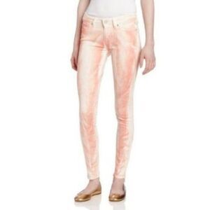Levi's Denim Legging Jeans Size 30 Tie Dye Coral Summer Stretch